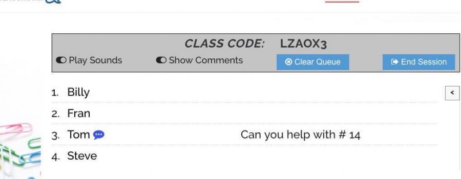ClassroomQ: Helping in a Simple and Organized Way