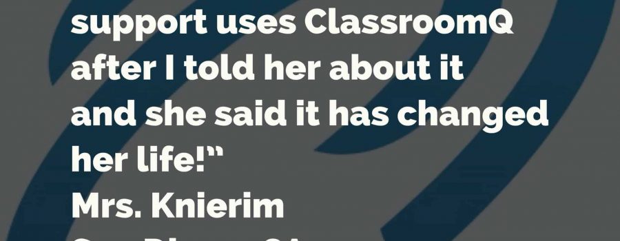 Teacher Testimonial!